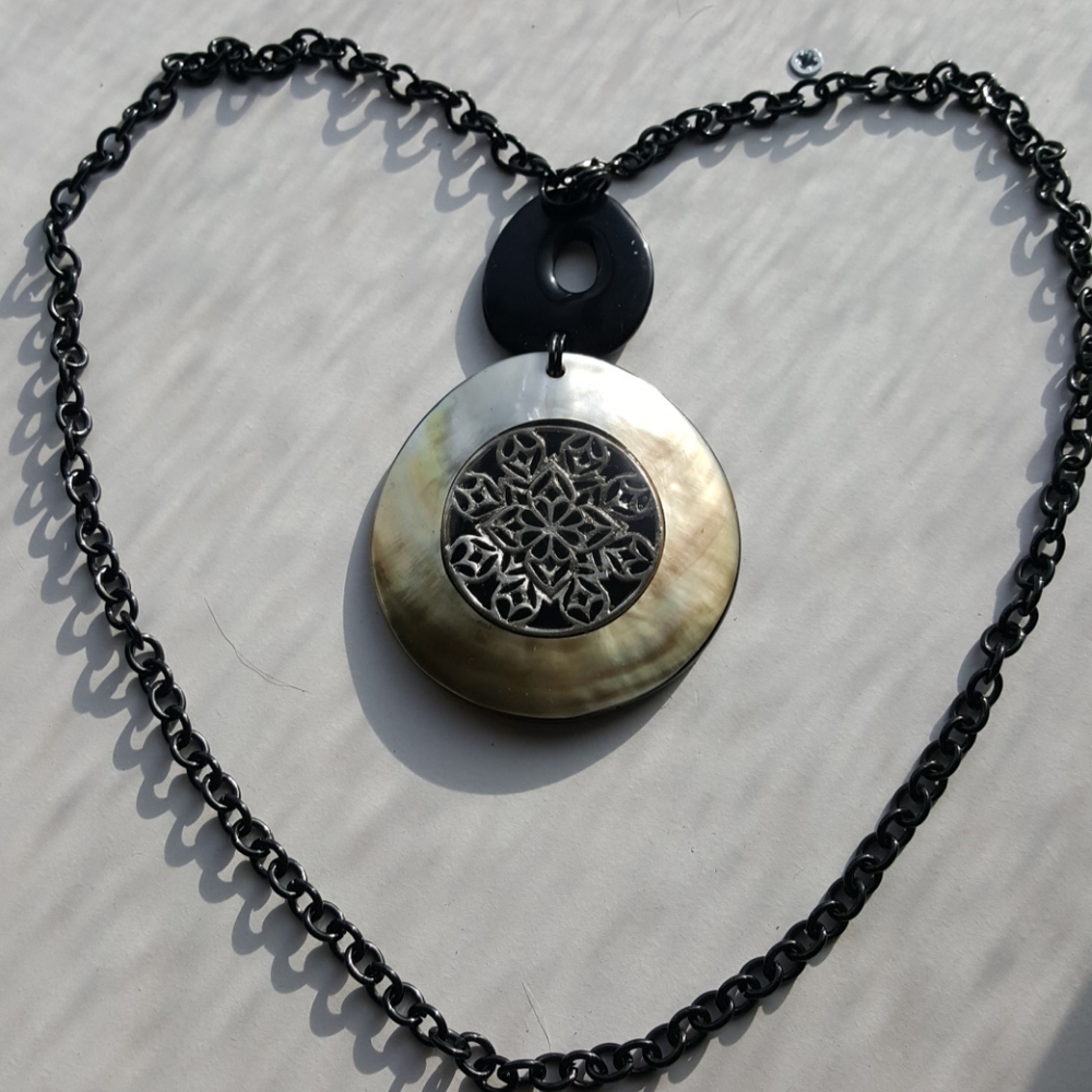 Fabulously fun mother of pearl pendant